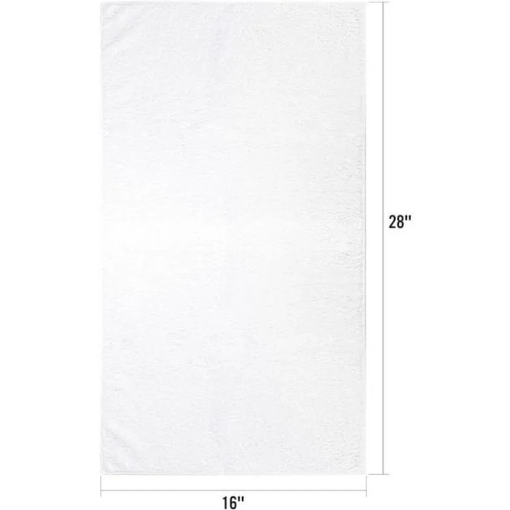 Microfiber hand towels 6 pack white quick dry absorbent gym spa yoga bathroom to